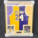 Kobe Bryant Signed Autographed Rare Split Lakers Jersey #24 Framed PSA COA